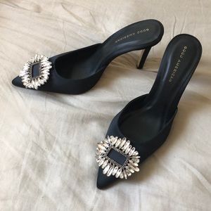 GOOD AMERICAN JEWELED MULE